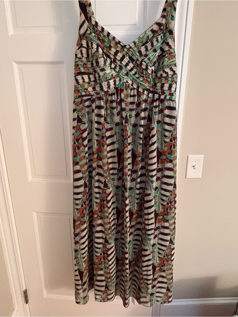 Roz & Ali Mint, Brown & Black Printed Maxi Dress